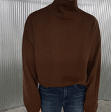 Taooba-6216 KNITTED TURTLENECK SWEATER