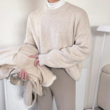 Taooba-6218 KNITTED ROUND NECK SWEATER