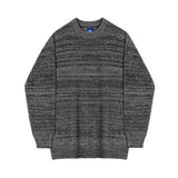 Taooba-6232 GRAY KNITTED OVERSIZE SWEATER