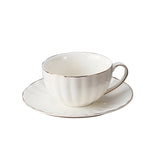 Taooba-High End And Exquisite Ceramic Coffee Cups British Afternoon Tea Cups Pumpkin Cups Coffee Cup And Plate Set