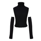 Taooba Christmas Gift outfit  Knitted Women's Turtleneck Long Sleeve Top Sweater 2024 Fashion Korean Style Autumn Winter Pullover Vest Pull Femme Sweaters