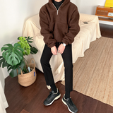 Taooba  No. 3348 HALF ZIP-UP FLEECE HOODIE