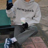 Taooba  No. 5567 LETTERED NEW YORK PULLOVER HOODIE