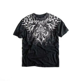 Taooba 2000s Affliction Retro American Men's T-shirt Couple round neck t-shirt motorcycle ins