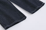 Taooba- 1508 DARK BLUE WIDE DENIM JEANS