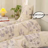 Taooba Christmas Gift 3pcs Floral Duvet Cover Set Pillowcases No Filling no flat sheet Twin Single Queen Size Girls Bedding Linen