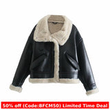 Taooba fall outfit men Winter New Women's Clothing Style Street Fashion Fleece Fur Jacket Coat