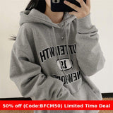 Taooba men outfits Hooded Sweater Women's Spring/Autumn/Winter Street Loose Thin Casual Clothes Oversize Korean Style 2024 Fleece-lined