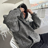 Taooba  No. 7020 TWEED PULLOVER HOODIE