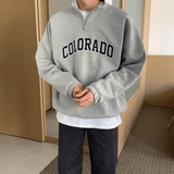 Taooba-4100 HALF ZIP-UP COLORADO TURTLENECK SWEATER