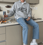 Taooba-4308 HALF ZIP-UP SEATTLE TURTLENECK SWEATER