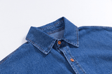 Taooba- 4098 BLUE DENIM COLLAR SHIRT