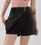 RTK (W) Taooba. 3220 DENIM SHORTS & PINK SHORT SLEEVE