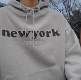 Taooba-5567 LETTERED NEW YORK PULLOVER HOODIE