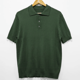 Taooba-9791 VERTICAL KNIT POLO SHORT SLEEVE