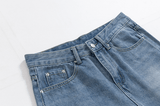 Taooba- 4086 BLUE STRAIGHT WIDE DENIM JEANS