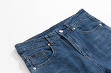 Taooba- 4088 DARK BLUE SLIM STRAIGHT DENIM JEANS