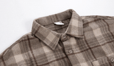 Taooba-2811 WOOLEN PLAID SHIRT