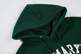 Taooba-3079 GREEN LETTERED HOODIE