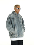 Taooba  No. 10259 HOODED DENIM PULLOVER HOODIE