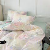 Taooba Christmas Gift Summer Bedding Set 2024 Ins Twin Queen Duvet Cover Flat Sheet Pillowcase No Filler Girl Boys Hotel Home Bed Linens