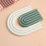 Taooba Nordic style Removable Rainbow Coasters Insulation Pads Cup Mat Plate Non Slip Placemat Home Decor Kitchen Accessories