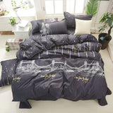 Taooba-Cute Rubbit Bedding Sets Girls Boys Bed Linen Duvet Cover Flat Sheet Pillowcase Home Use Winter King Single Full Size Set 2022