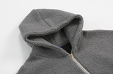 Taooba No. 3348 HALF ZIP-UP FLEECE HOODIE