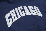 Taooba-5421 DARK BLUE CHICAGO LETTERED HOODIE