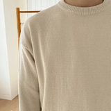 Taooba-3395 ROUND NECK KNITTED SWEATER