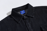 Taooba- 11171 BLACK DENIM BUTTON-UP SHIRT