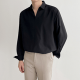 Taooba-2564 V-NECK COLLAR SHIRT