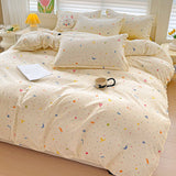 Taooba Christmas Gift Summer Bedding Set 2024 Ins Twin Queen Duvet Cover Flat Sheet Pillowcase No Filler Girl Boys Hotel Home Bed Linens