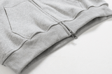 Taooba-4091 GRAY ZIP-UP HOODIE & SWEATPANTS (TOP & BOTTOM)