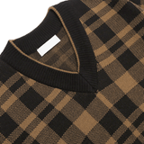 Taooba-415 PLAID V-NECK