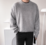 Taooba-6218 KNITTED ROUND NECK SWEATER