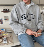 Taooba-4308 HALF ZIP-UP SEATTLE TURTLENECK SWEATER