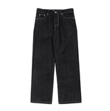 Taooba- 11253 BLACK STRAIGHT DENIM JEANS