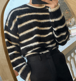 Taooba-3346 WOOLEN STRIPED SWEATER