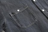 Taooba- 5166 DARK GRAY DENIM SHIRT