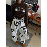 Taooba party outfit  Summer Women Trashy Y2k Harajuku Parachute Pants Grunge Long Trousers Baggy Joggers Pantalones Hip-pop Sweat Pants Dark Academia