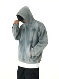 Taooba  No. 10259 HOODED DENIM PULLOVER HOODIE