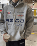 Taooba-6260 EMBROIDERED HALF-ZIP UP HOODIE