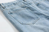 Taooba- 4428 LIGHT BLUE DISTRESSED STRAIGHT DENIM JEANS