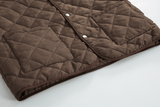 Taooba-2801 BROWN DIAMOND QUILTED VEST