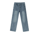 Taooba- 11179 BLUE DENIM STRAIGHT JEANS