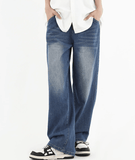 Taooba- 9528 WASHED STRAIGHT DENIM JEANS