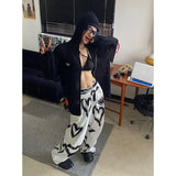 Taooba party outfit  Summer Women Trashy Y2k Harajuku Parachute Pants Grunge Long Trousers Baggy Joggers Pantalones Hip-pop Sweat Pants Dark Academia