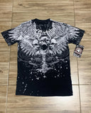 Taooba 2000s Affliction Retro American Men's T-shirt Couple round neck t-shirt motorcycle ins