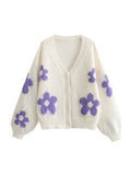 Taooba Azayla Floral Knit Cardigan